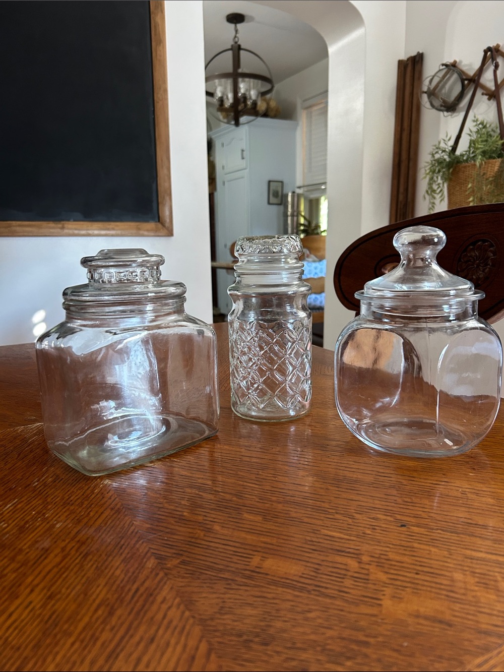 Clear Glass Storage Jar Set - Versatile Canisters
